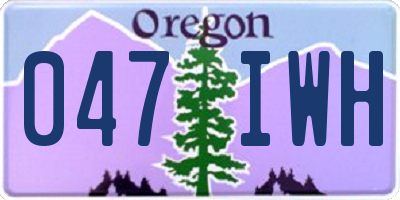 OR license plate 047IWH
