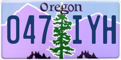 OR license plate 047IYH