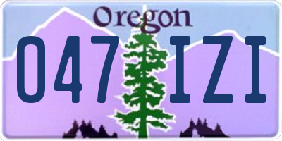 OR license plate 047IZI