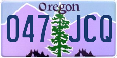 OR license plate 047JCQ