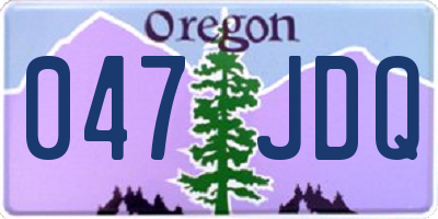 OR license plate 047JDQ