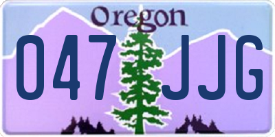 OR license plate 047JJG