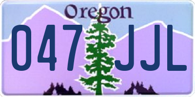OR license plate 047JJL