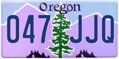 OR license plate 047JJQ