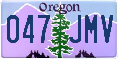 OR license plate 047JMV