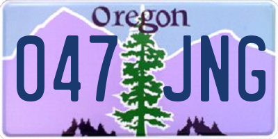 OR license plate 047JNG
