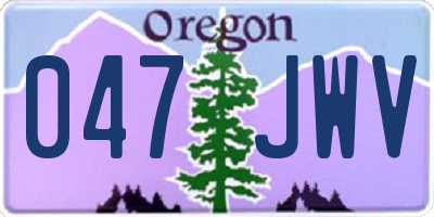 OR license plate 047JWV