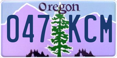 OR license plate 047KCM