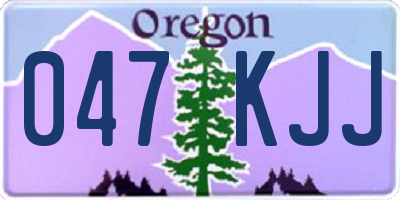OR license plate 047KJJ