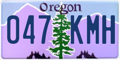 OR license plate 047KMH