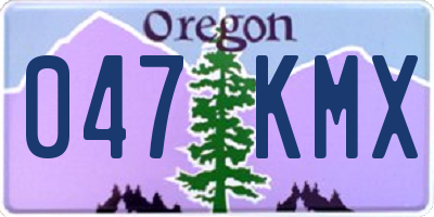 OR license plate 047KMX
