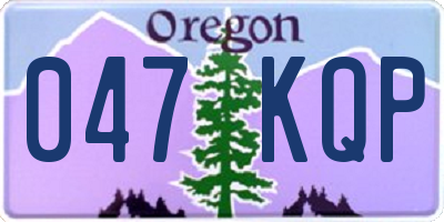 OR license plate 047KQP