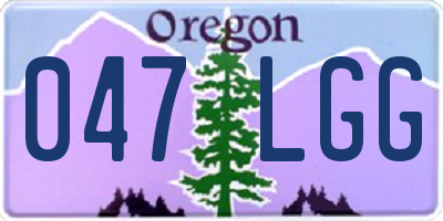 OR license plate 047LGG