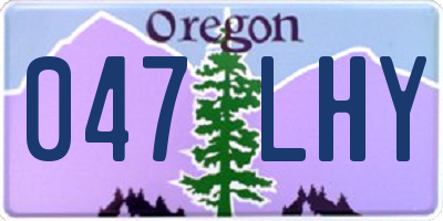 OR license plate 047LHY