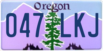 OR license plate 047LKJ