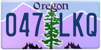 OR license plate 047LKQ