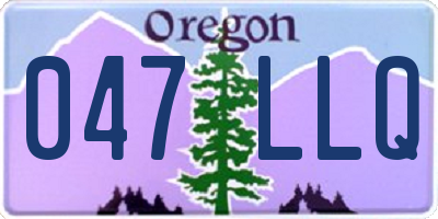 OR license plate 047LLQ