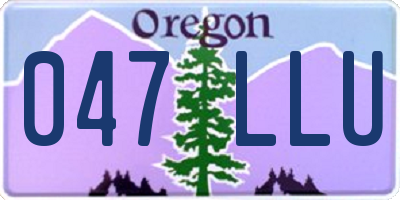 OR license plate 047LLU