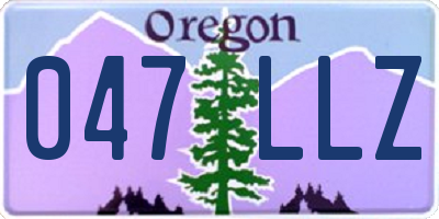 OR license plate 047LLZ