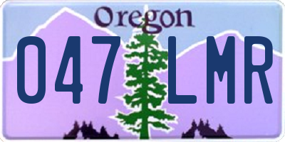OR license plate 047LMR