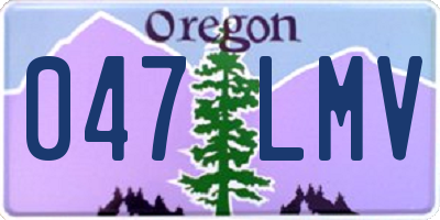 OR license plate 047LMV
