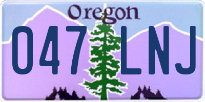 OR license plate 047LNJ