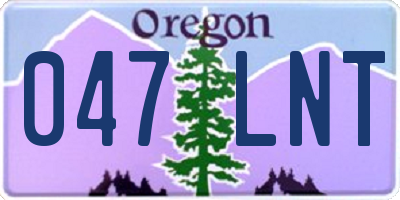 OR license plate 047LNT