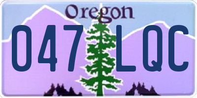OR license plate 047LQC