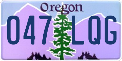 OR license plate 047LQG