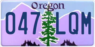 OR license plate 047LQM