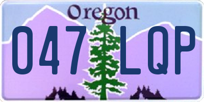 OR license plate 047LQP