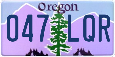 OR license plate 047LQR