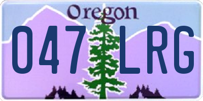 OR license plate 047LRG