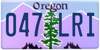 OR license plate 047LRI