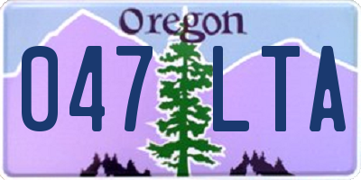 OR license plate 047LTA