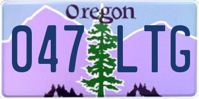 OR license plate 047LTG