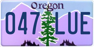 OR license plate 047LUE