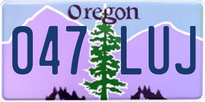 OR license plate 047LUJ