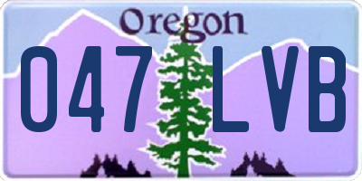 OR license plate 047LVB