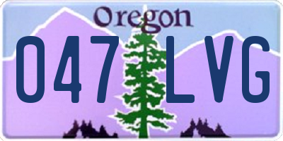 OR license plate 047LVG