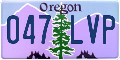 OR license plate 047LVP