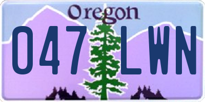 OR license plate 047LWN