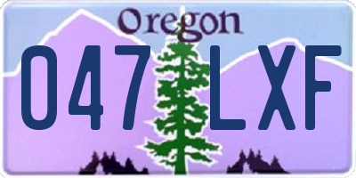 OR license plate 047LXF