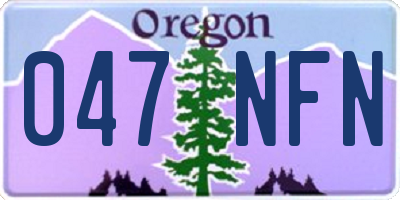 OR license plate 047NFN