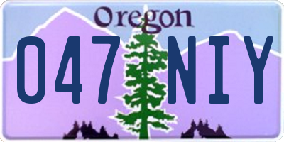 OR license plate 047NIY