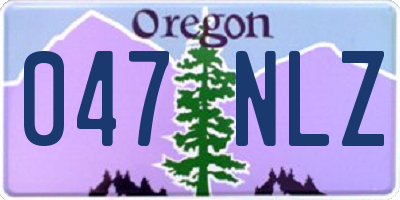 OR license plate 047NLZ