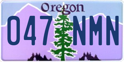 OR license plate 047NMN