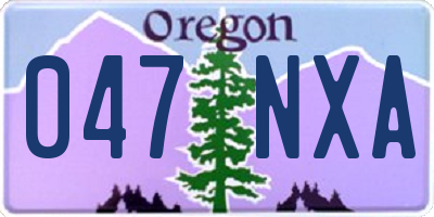 OR license plate 047NXA