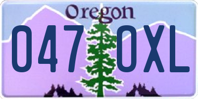 OR license plate 047OXL