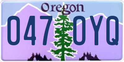 OR license plate 047OYQ